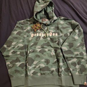 BAPE Hoodie Green Camo.  BNIB